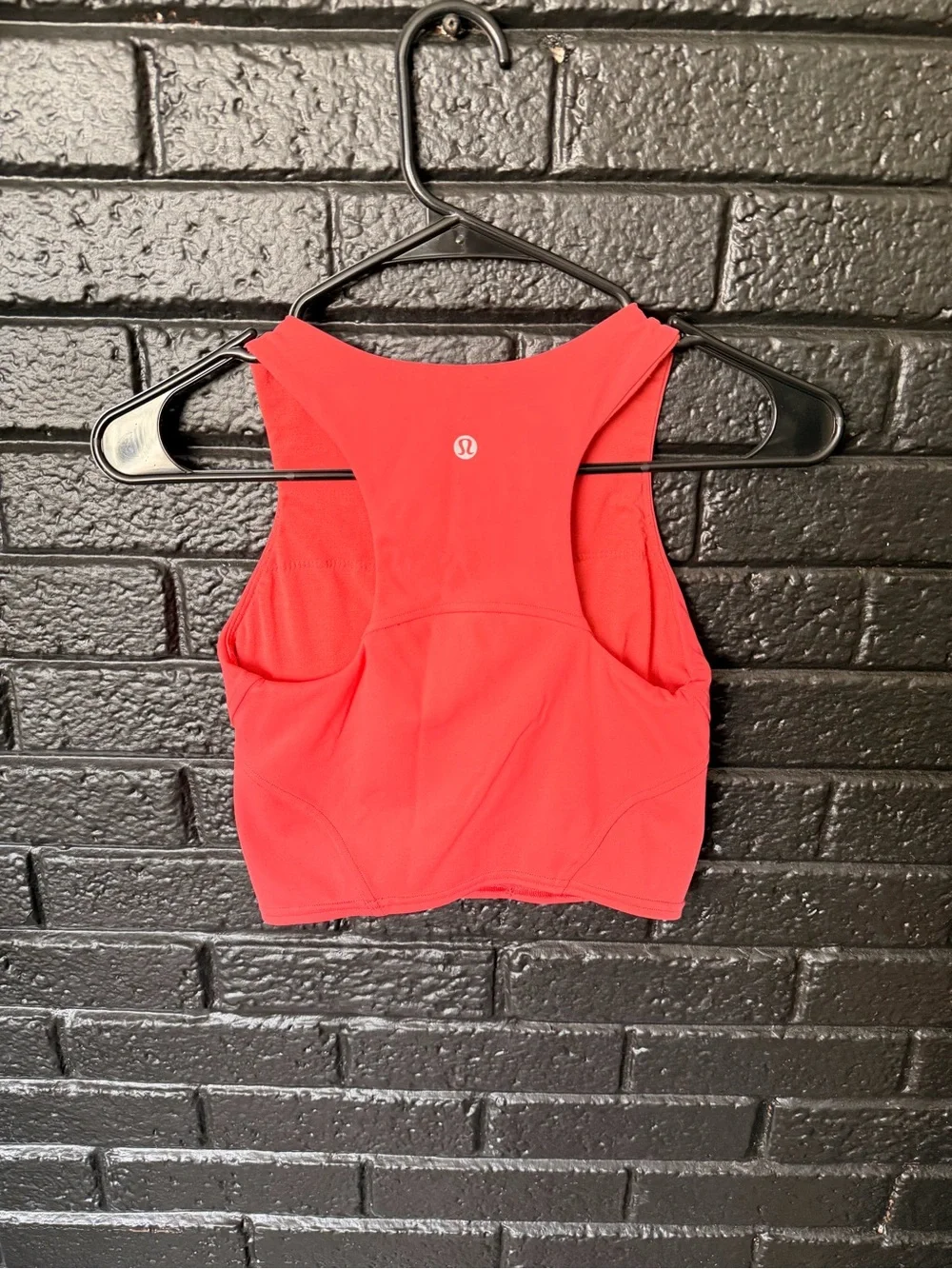 lululemon athletica Women's Racerback Invigorate Crop Tank in Coral
